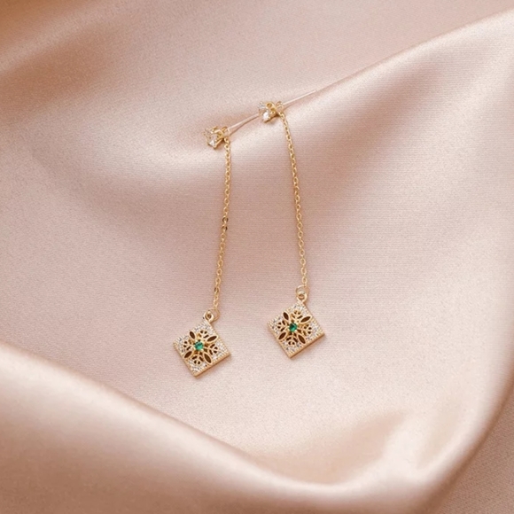 💎NEW💎 GEOMETRIC DROP EARRINGS - Picture 2 of 8